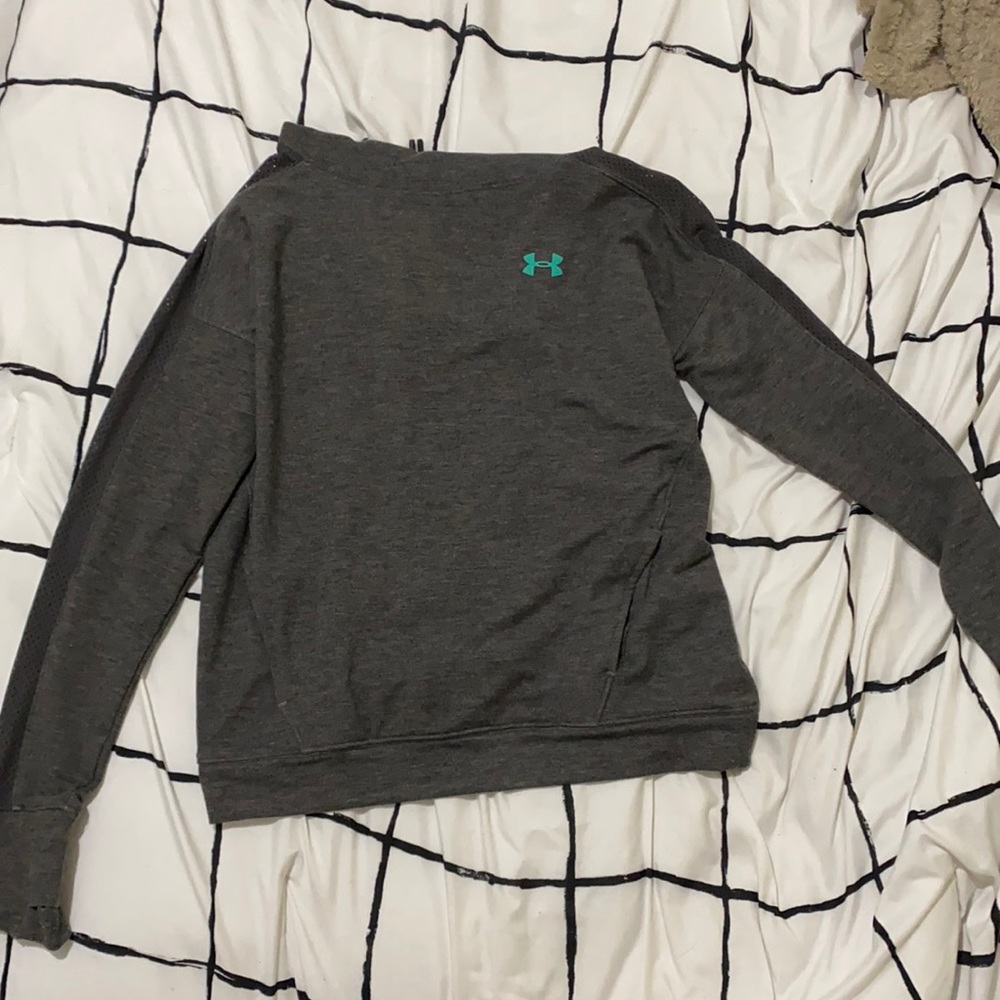 Under armor hoodie size small gray